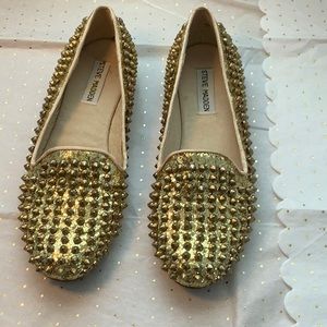 Steve Madden studded leather moccasins